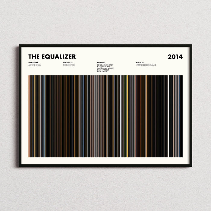 The Equalizer Movie Barcode Poster