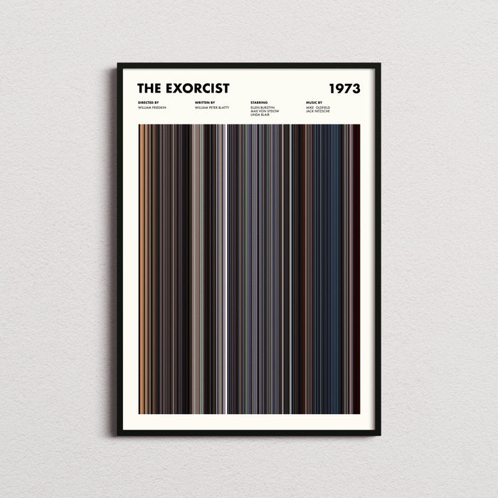 The Exorcist Movie Barcode Poster