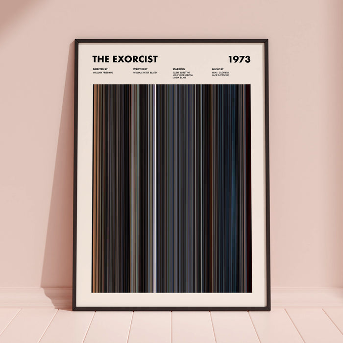 The Exorcist Movie Barcode Poster