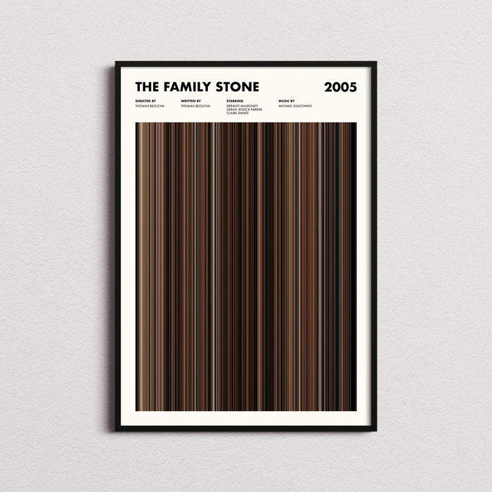 The Family Stone Movie Barcode Poster