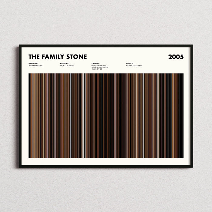 The Family Stone Movie Barcode Poster