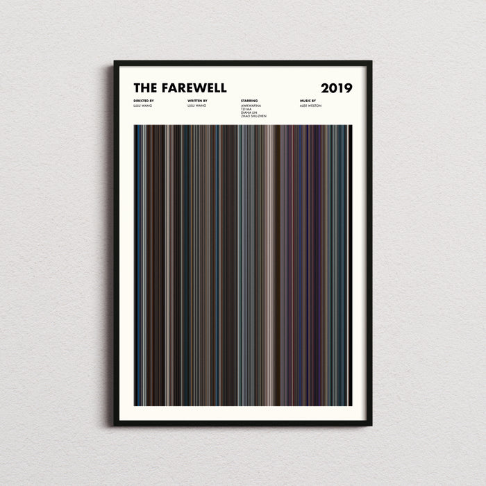 The Farewell Movie Barcode Poster