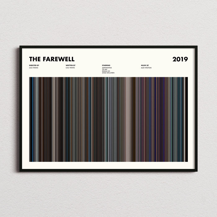 The Farewell Movie Barcode Poster