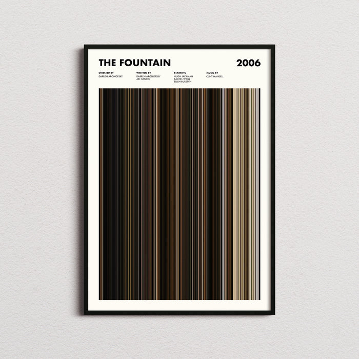The Fountain 2006 Movie Barcode Poster