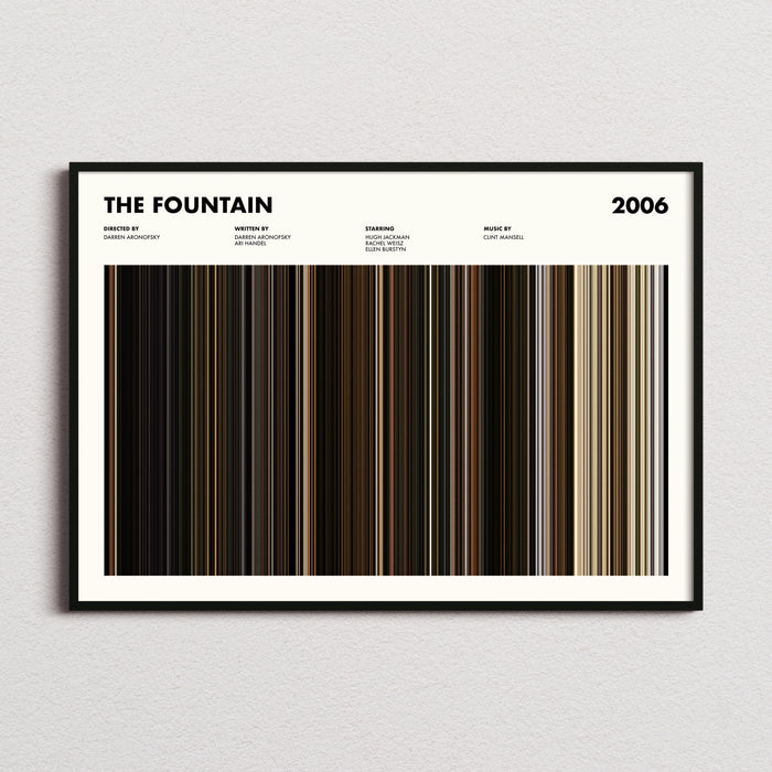 The Fountain 2006 Movie Barcode Poster