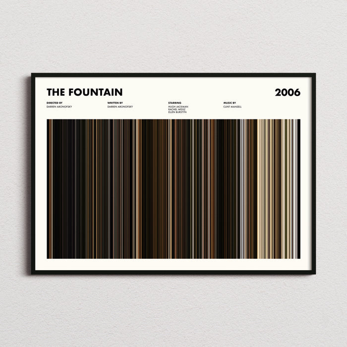 The Fountain Movie Barcode Poster