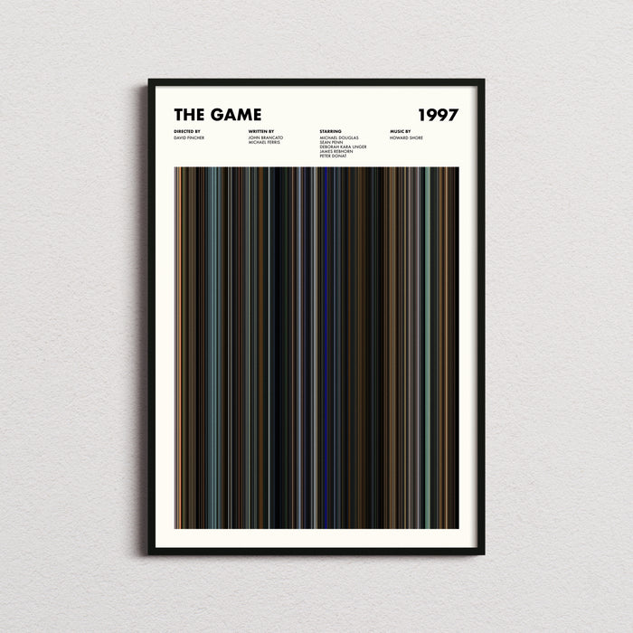 The Game Movie Barcode Poster