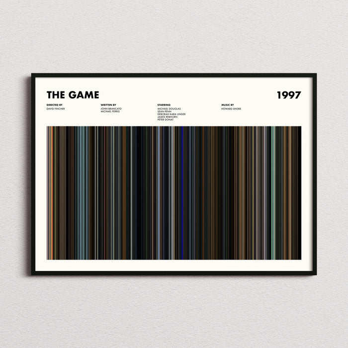 The Game Movie Barcode Poster