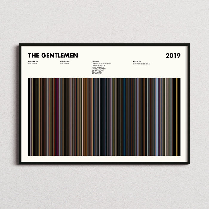 The Gentlemen Movie Barcode Movie Barcode Poster