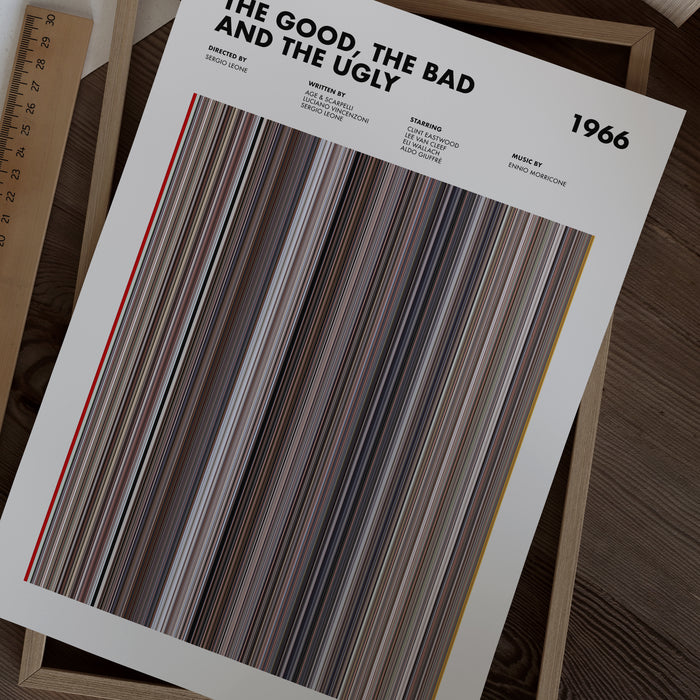 The Good The Bad And The Ugly Movie Barcode Poster