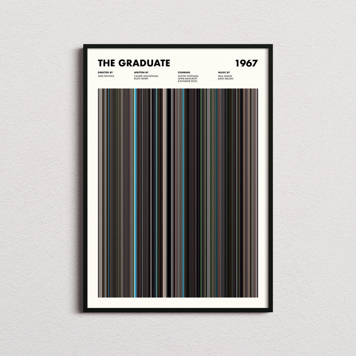 The Graduate Movie Barcode Poster