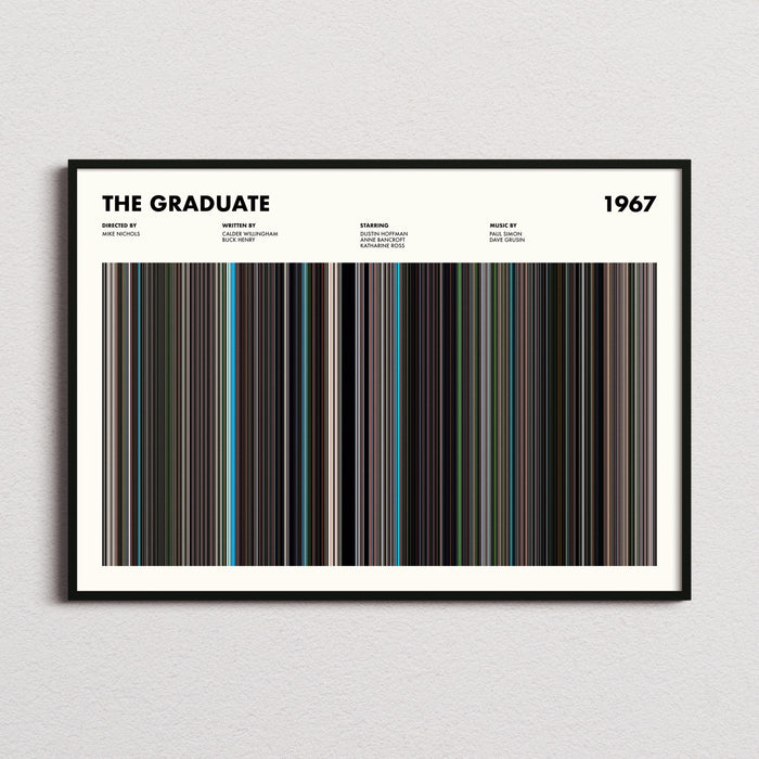The Graduate Movie Barcode Poster
