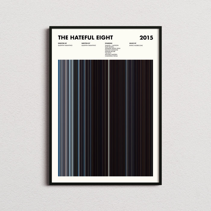The Hateful Eight Movie Barcode Poster