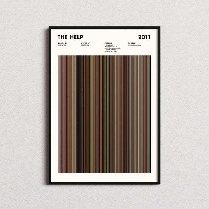 The Help Movie Barcode Poster