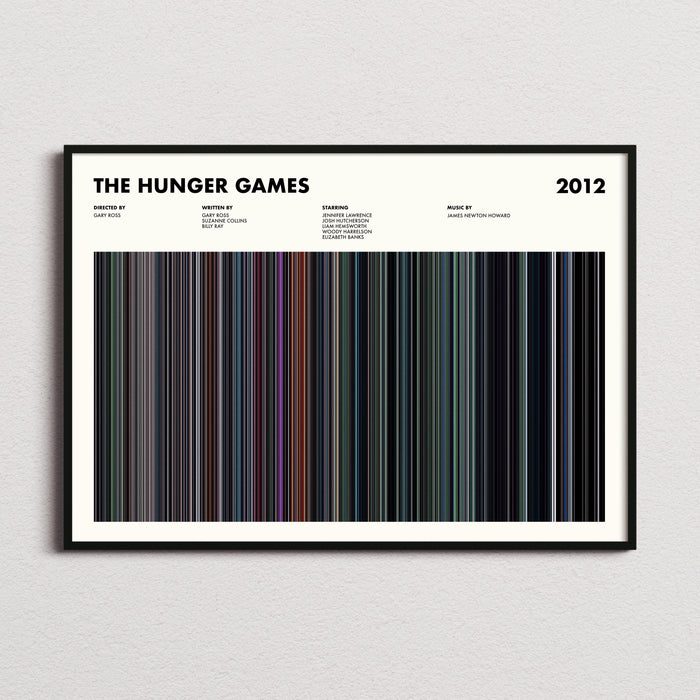The Hunger Games Movie Barcode Poster