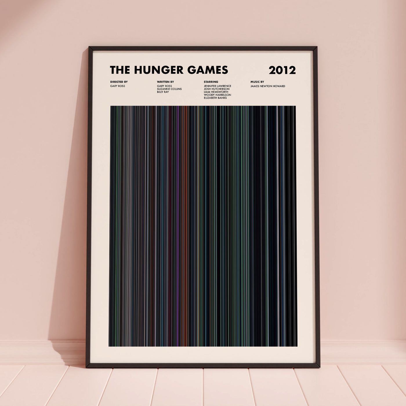The Hunger Games Movie Barcode Poster — Movie Hues