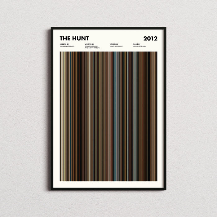 The Hunt 2012 Movie Barcode Poster