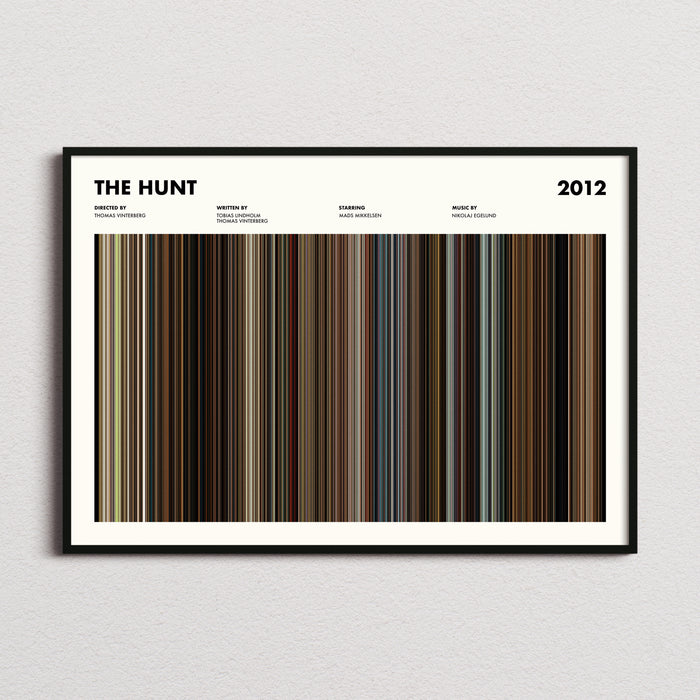 The Hunt 2012 Movie Barcode Poster