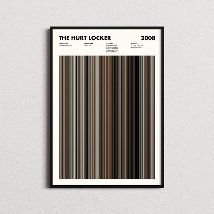 The Hurt Locker Movie Barcode Poster