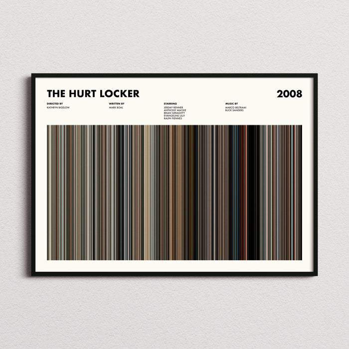 The Hurt Locker Movie Barcode Poster