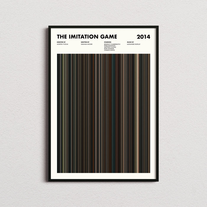 The Imitation Game Movie Barcode Poster