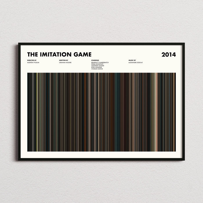 The Imitation Game Movie Barcode Poster