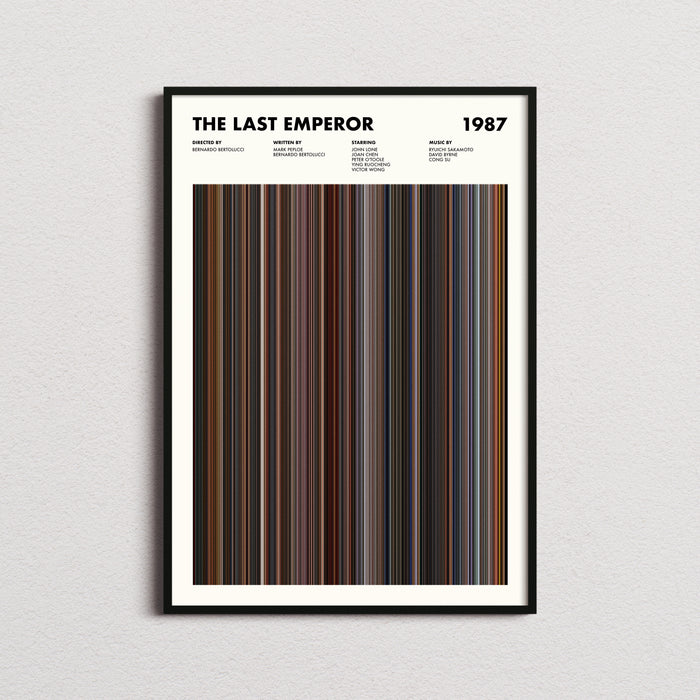 The Last Emperor Movie Barcode Poster