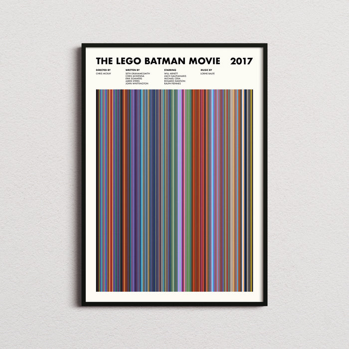 The Lego Batman Movie Movie Barcode Poster