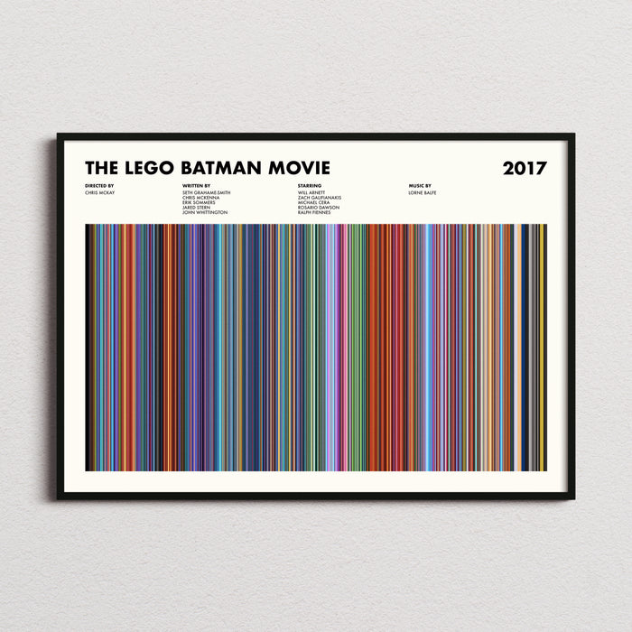 The Lego Batman Movie Movie Barcode Poster