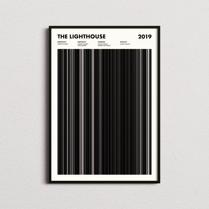 The Lighthouse Movie Barcode Poster