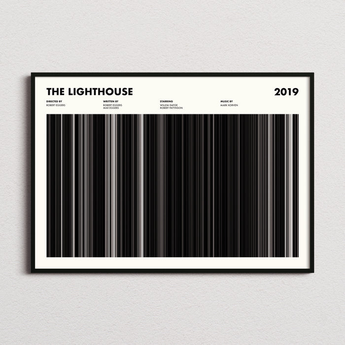 The Lighthouse Movie Barcode Poster