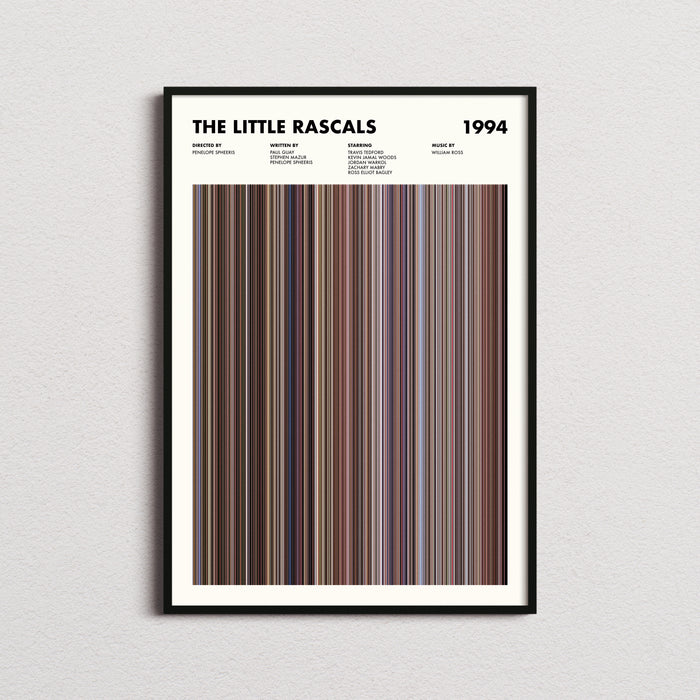 The Little Rascals Movie Barcode Poster