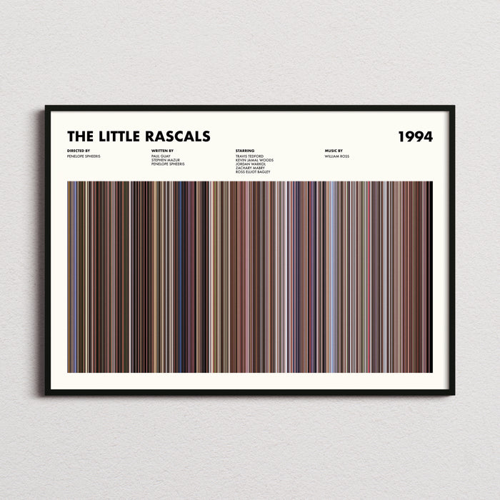 The Little Rascals Movie Barcode Poster