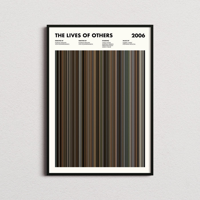 The Lives of Others Movie Barcode Poster