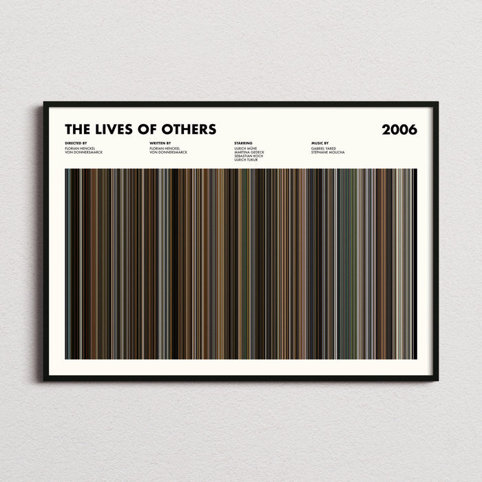The Lives of Others Movie Barcode Poster