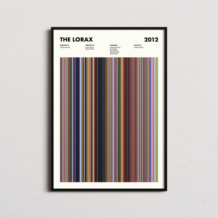 The Lorax Movie Barcode Poster