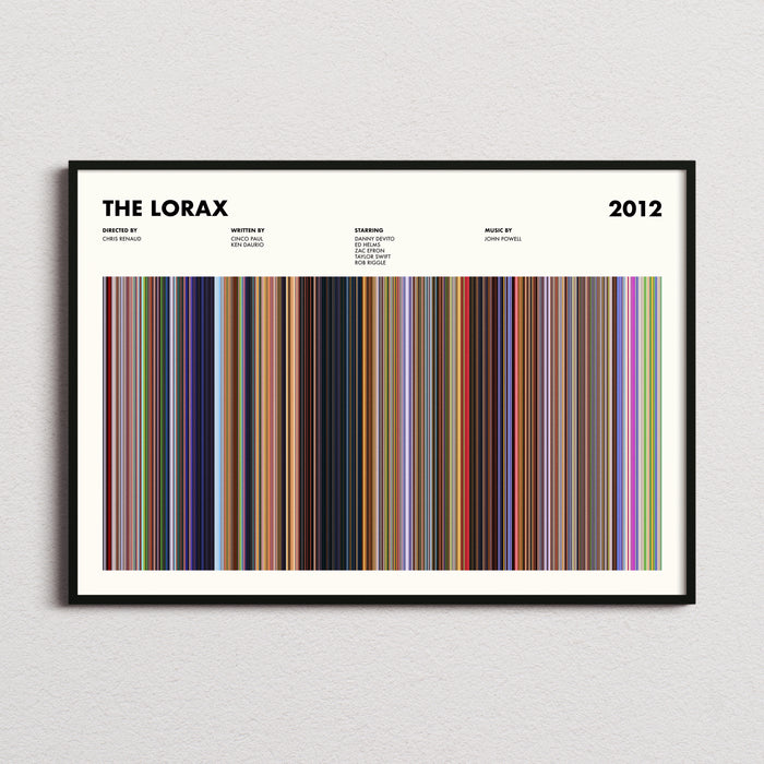 The Lorax Movie Barcode Poster