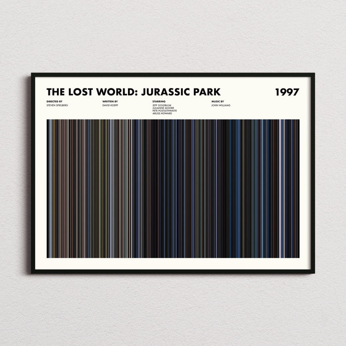 The Lost World Movie Barcode Poster