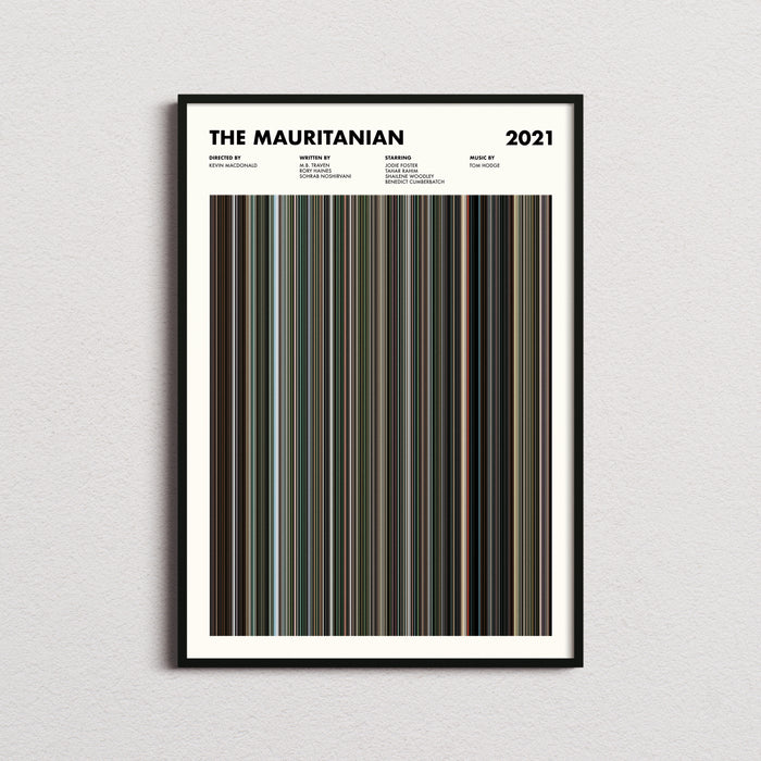 The Mauritanian Movie Barcode Poster