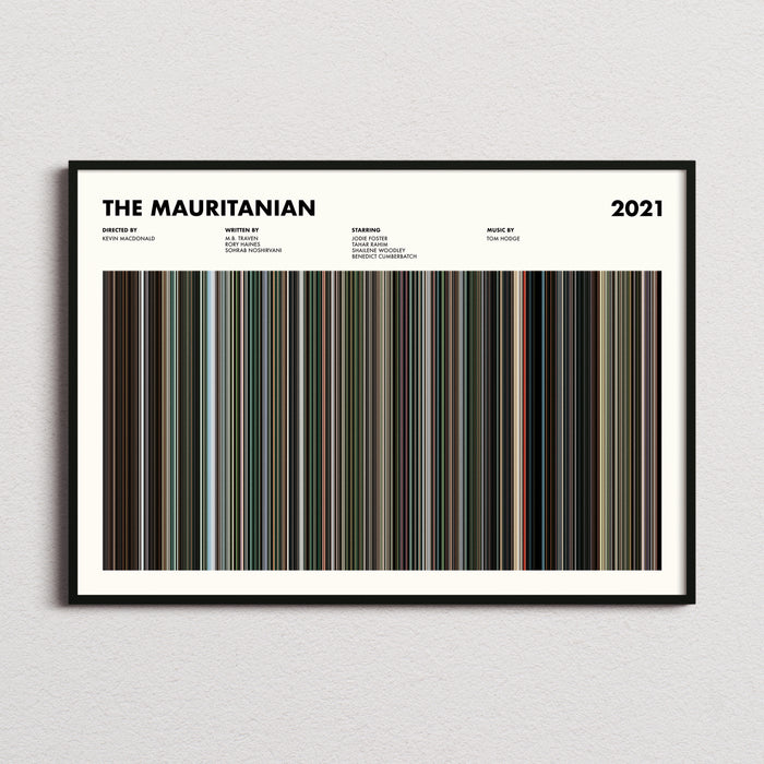 The Mauritanian Movie Barcode Poster