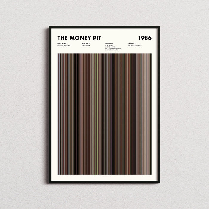 The Money Pit Movie Barcode Poster