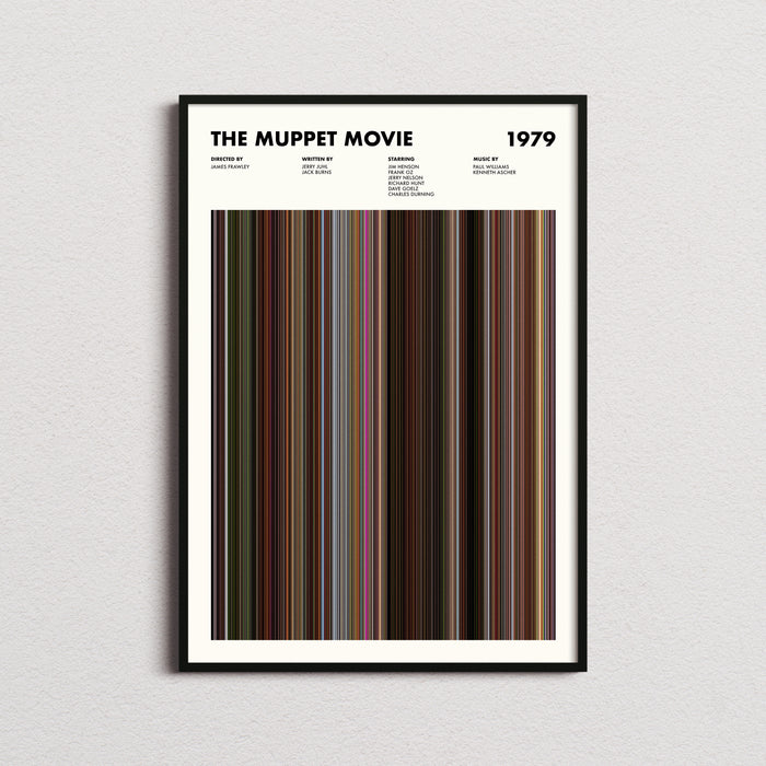 The Muppet Movie Movie Barcode Poster
