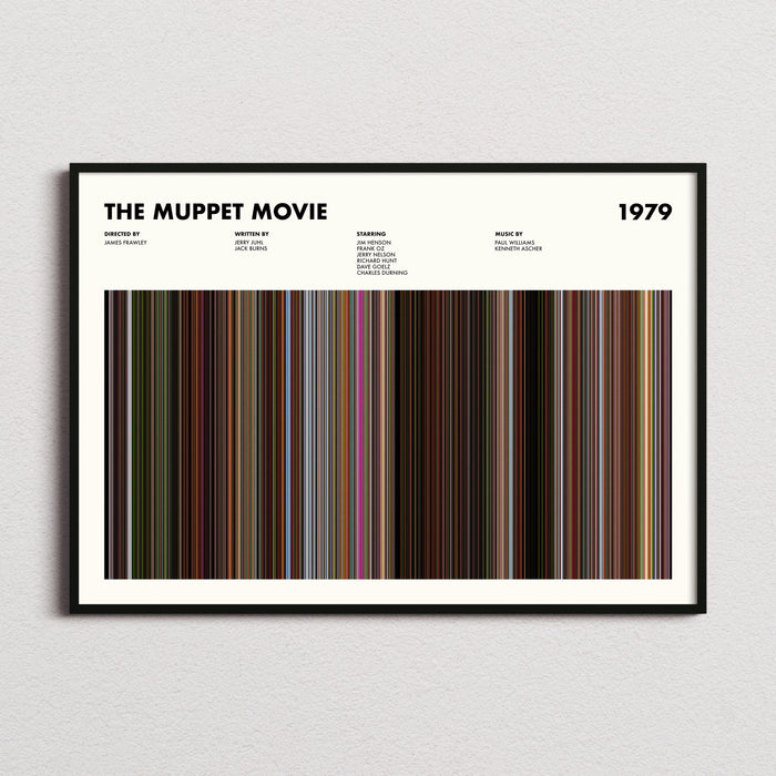 The Muppet Movie Movie Barcode Poster