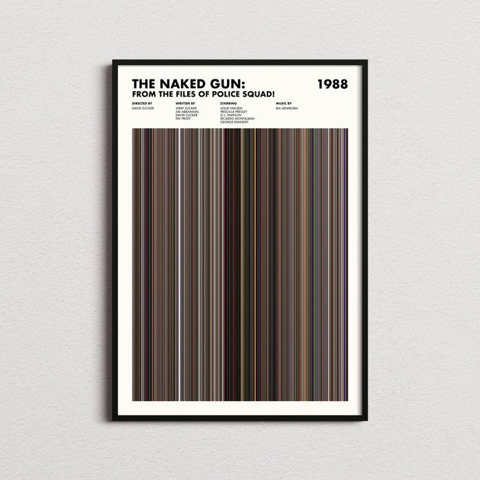 The Naked Gun Movie Barcode Poster