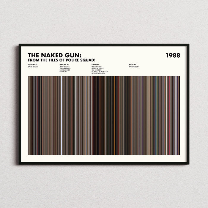 The Naked Gun Movie Barcode Poster