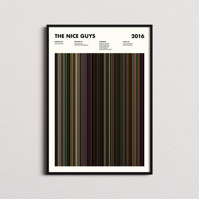 The Nice Guys Movie Barcode Poster