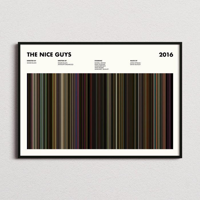The Nice Guys Movie Barcode Poster