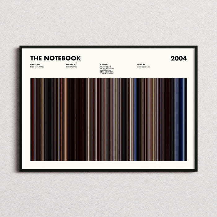 The Notebook Movie Barcode Poster