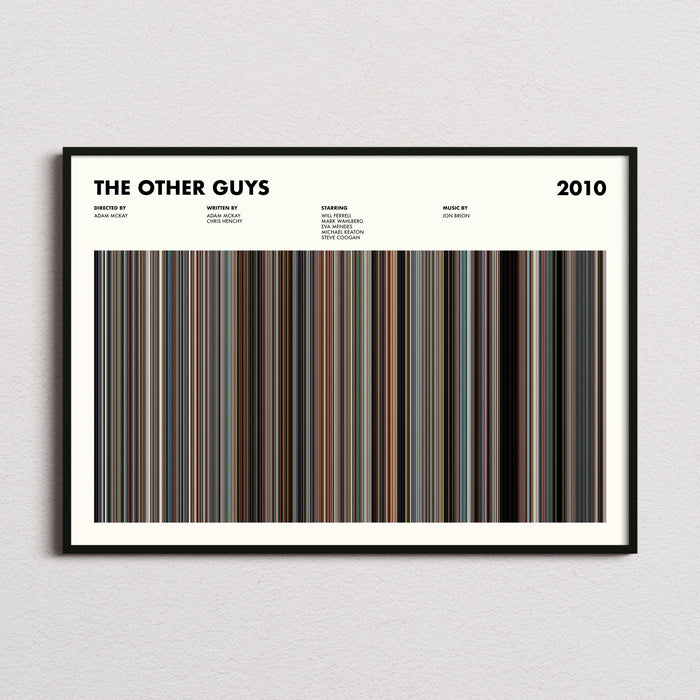 The Other Guys Movie Barcode Poster