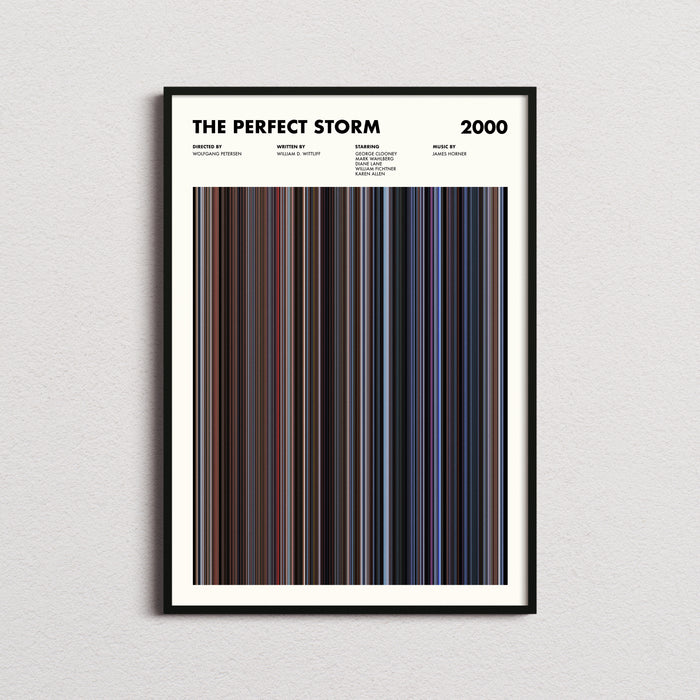 The Perfect Storm Movie Barcode Poster